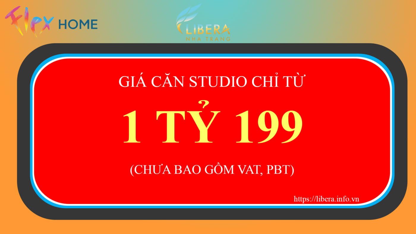 Giá bán căn hộ Studio Libera Nha Trang