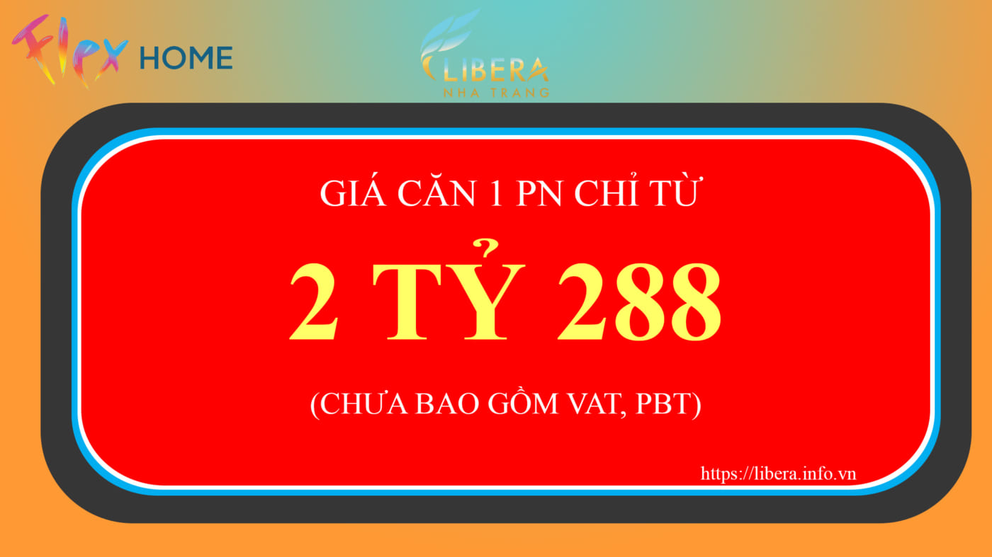 Giá bán căn hộ 1PN Libera Nha Trang