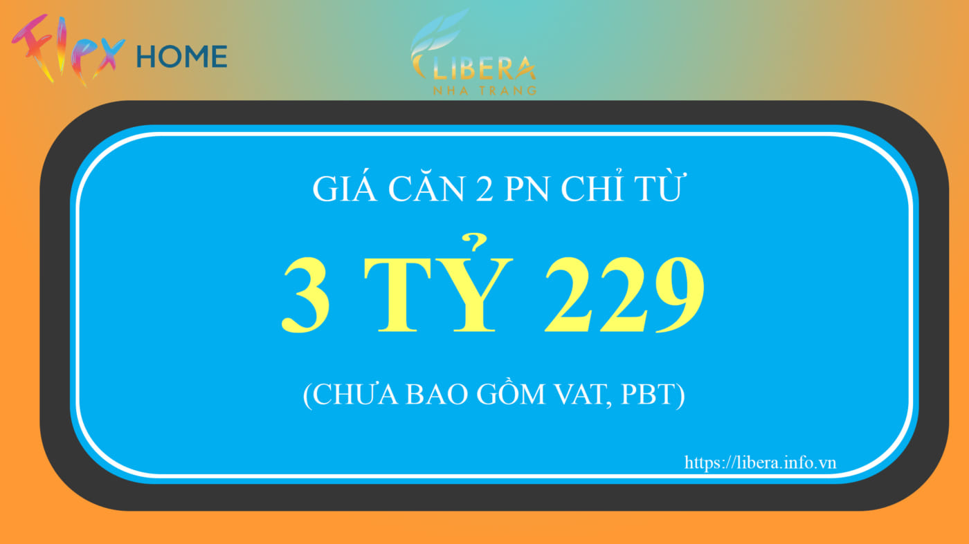 Giá bán căn 2PN Libera Nha Trang