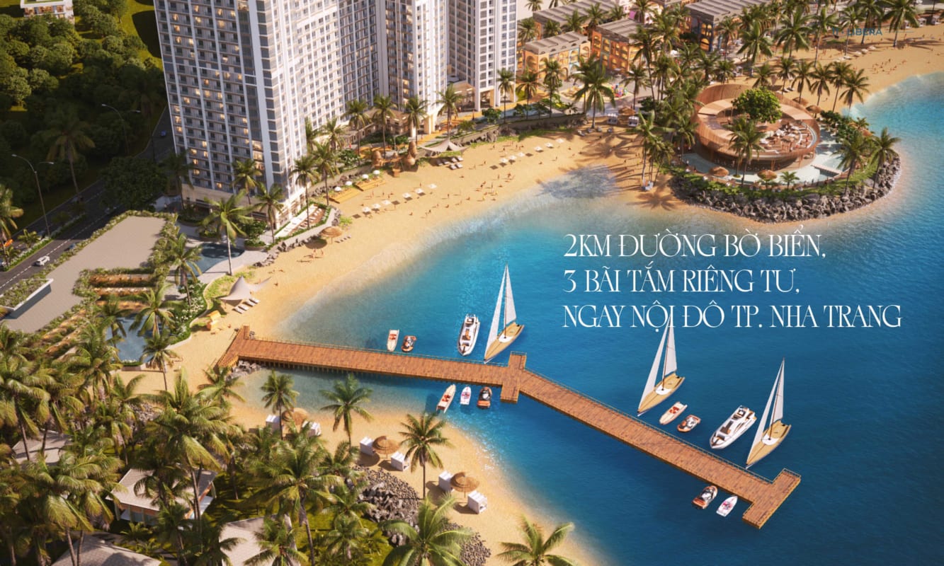 Libera Nha Trang sở hữu 3 bãi biển riêng