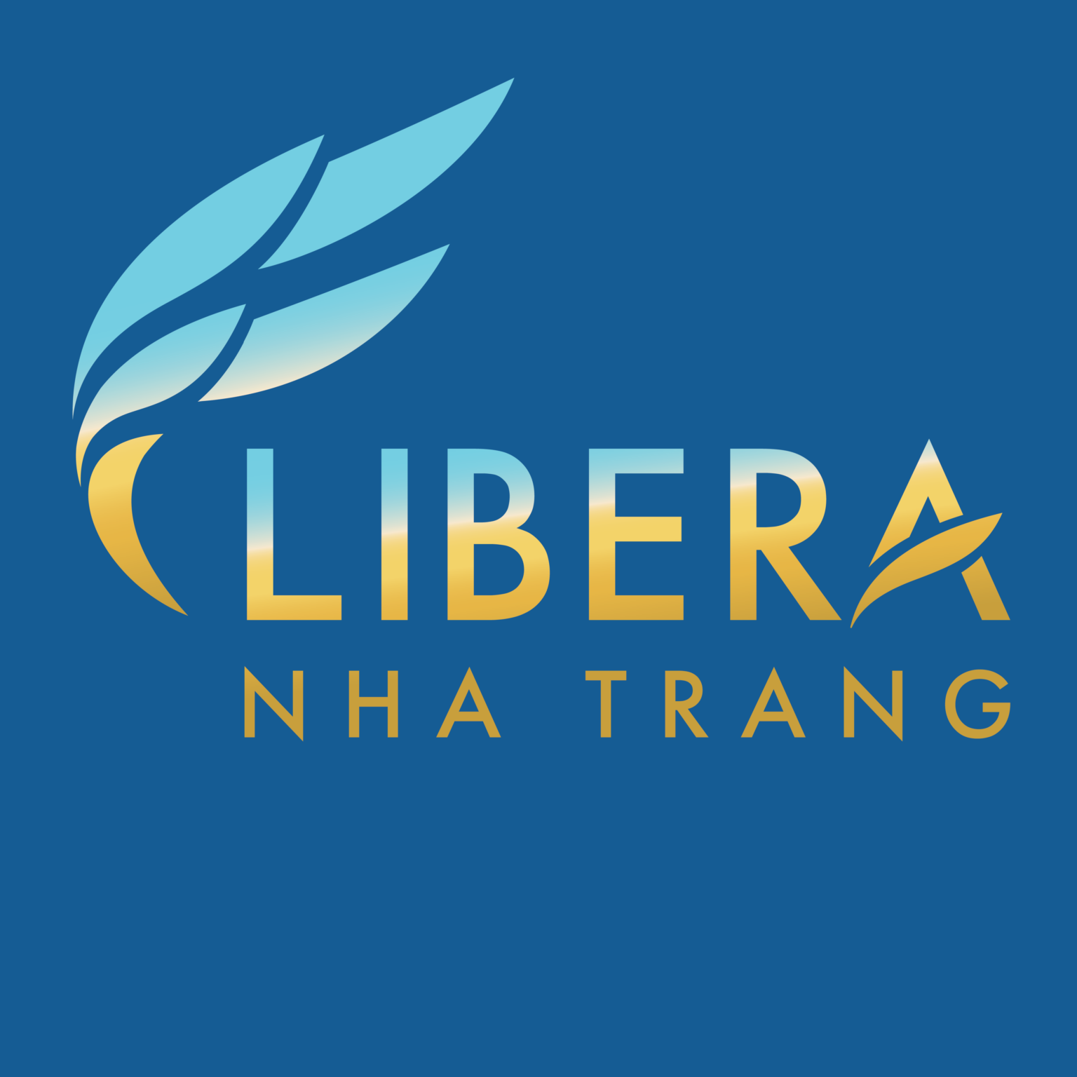 logo Libera Nha Trang nền xanh